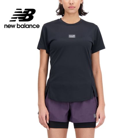 NEW BALANCE []涼感透氣短袖上衣_女性_黑色_WT33277BK