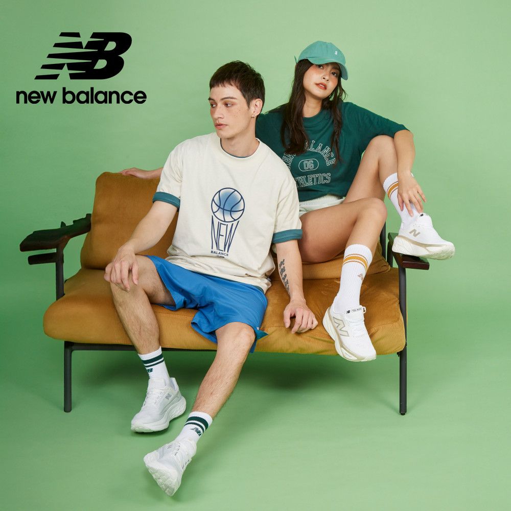 NEW BALANCE 棉質短袖上衣_女性_綠色_WT43521NWG