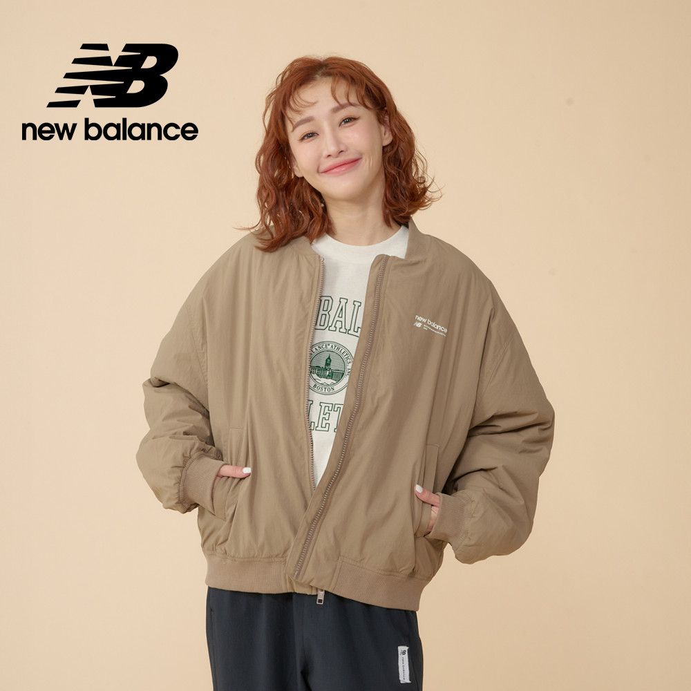 NEW BALANCE [New Balance]抓皺設計飛行外套_女性_奶茶色_WJ33507MS