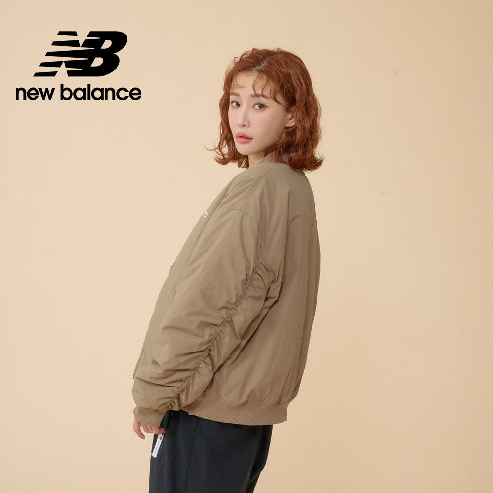 NEW BALANCE [New Balance]抓皺設計飛行外套_女性_奶茶色_WJ33507MS