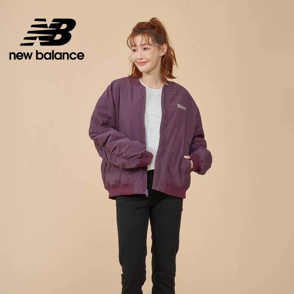 New Balance [New Balance]抓皺設計飛行外套_女性_紫色_WJ33507PLN