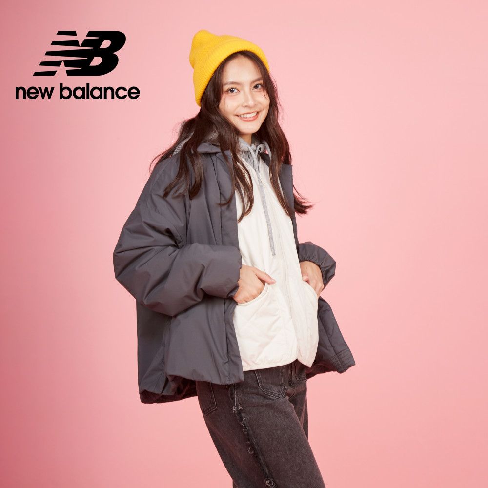 New Balance [New Balance]防潑水保暖外套_女性_墨灰色_WJ43506ACK