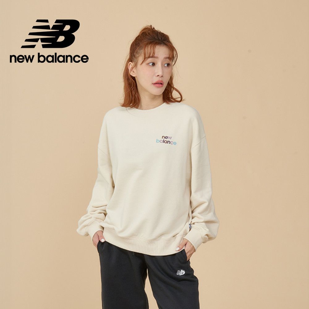 NEW BALANCE [New Balance]圓領長袖上衣_女性_杏色_WT43559LIN