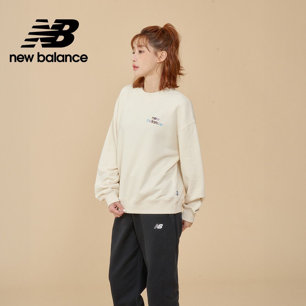 NEW BALANCE [New Balance]圓領長袖上衣_女性_杏色_WT43559LIN