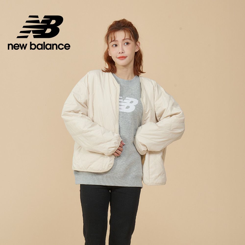 New Balance [New Balance]菱格輕薄防潑水外套_女性_杏色_WJ43517LIN