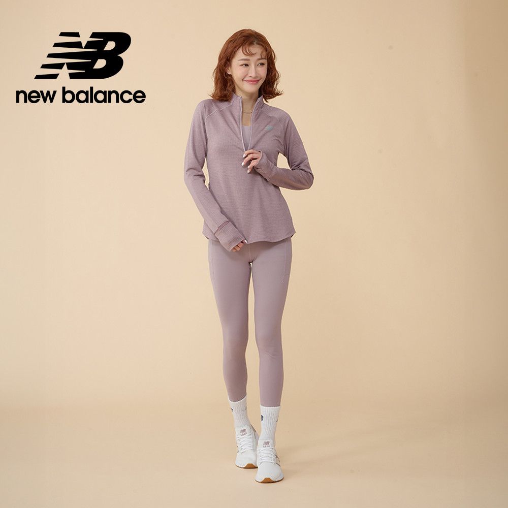 NEW BALANCE [New Balance]快乾吸排刷毛長袖上衣_女性_粉紫色_WT43200IWH