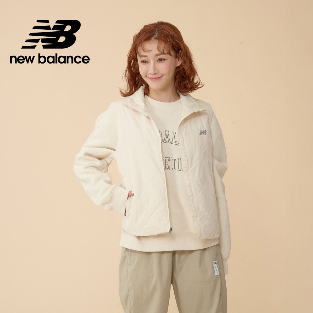 NEW BALANCE [New Balance]菱格紋背心外套_女性_杏色_WV43202LIN