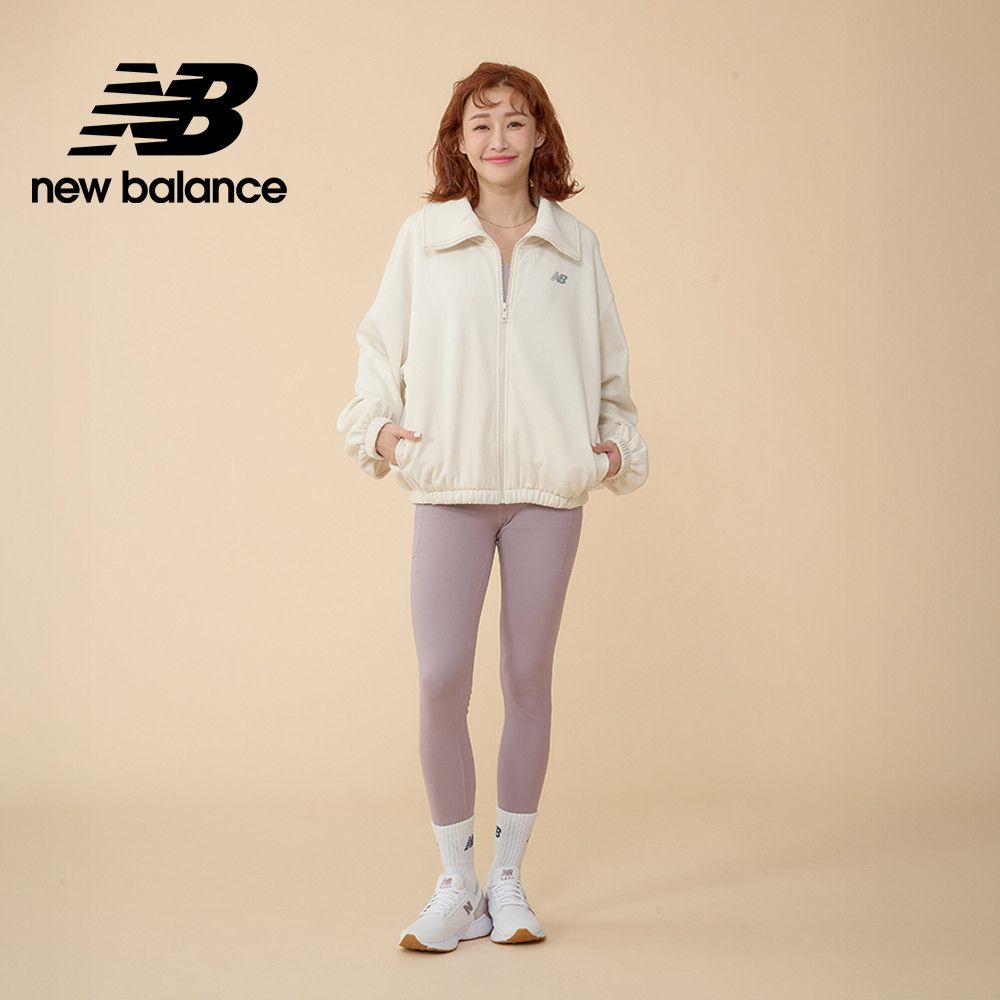 New Balance [New Balance]吸濕排汗長袖外套_女性_杏色_WJ43104LIN