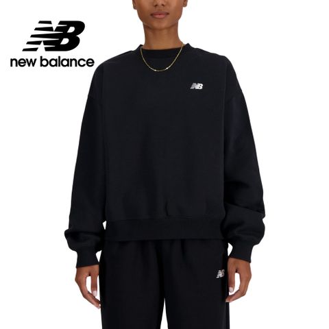 [New Balance]LOGO長袖上衣_女性_黑色_WT41511BK