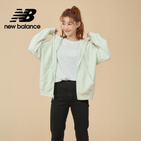 New Balance [New Balance]刺繡NB休閒連帽外套_女性_果綠色_WJ41501NUM