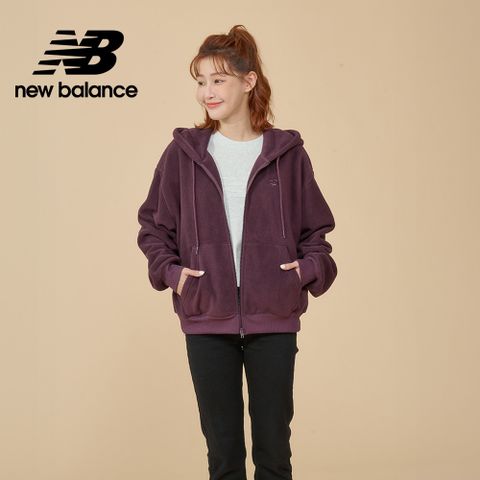 New Balance [New Balance]刷毛連帽外套_女性_紫色_WJ43526PLN