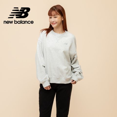 [New Balance]棉質長袖上衣_女性_淺灰色_WT41500AHH
