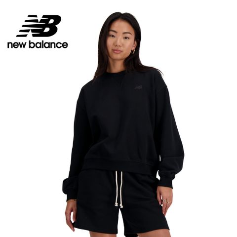 [New Balance]棉質長袖上衣_女性_黑色_WT41500BK