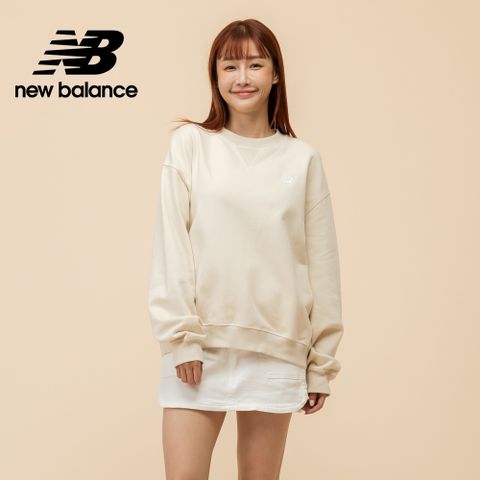 [New Balance]棉質長袖上衣_女性_杏色_WT41500LIN