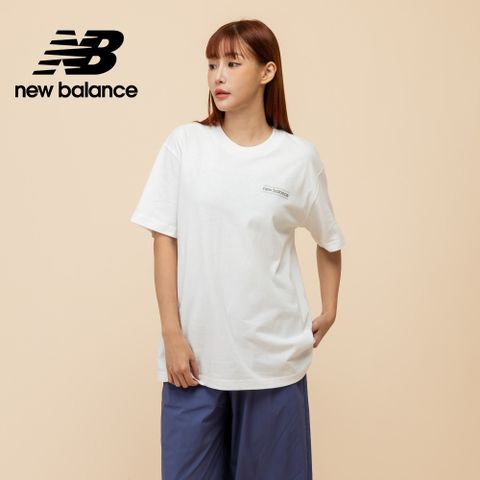 [New Balance]棉質短袖上衣_女性_白色_WT43550WT