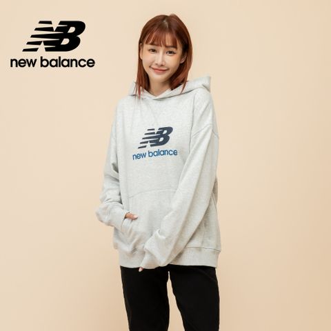 [New Balance]長袖連帽上衣_女性_淺灰色_WT51501AHH