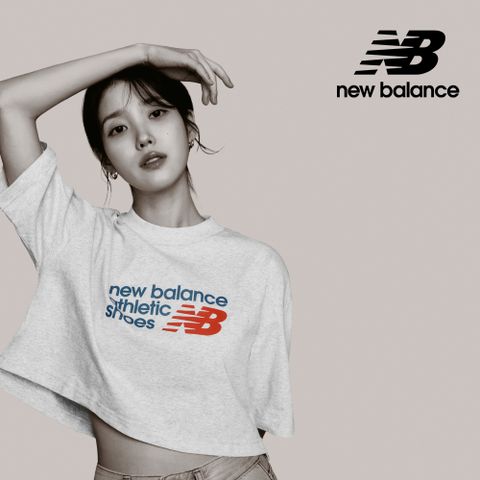 New Balance 紐巴倫 [New Balance]前短後長短版上衣_女性_淺灰色_WT51908AHH