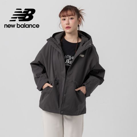 [New Balance]連帽防風外套_女性_黑灰色_AWJ53314BLK