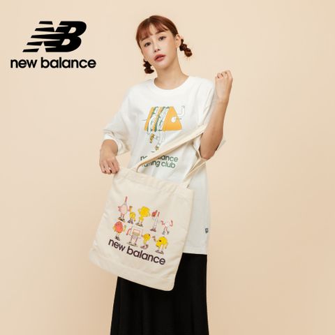 [New Balance]插畫帆布托特包/手提袋_中性_杏色_LAB51503DTR