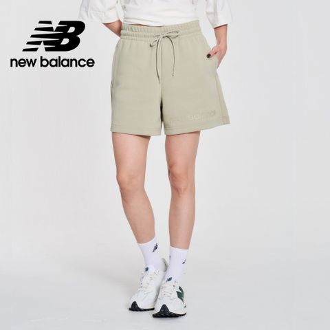 NEW BALANCE 挺版太空棉短褲_女性_綠色_WS41550OVN