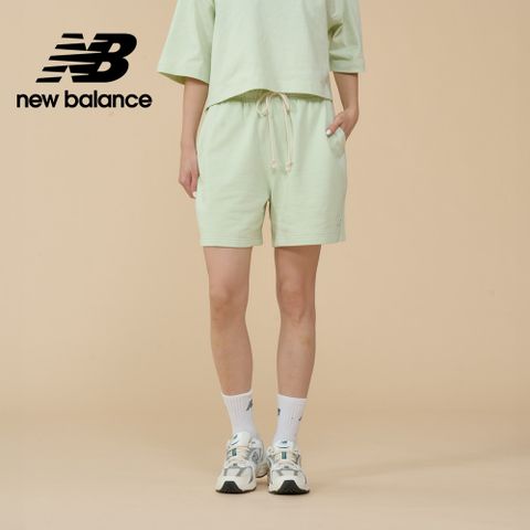 NEW BALANCE 棉質短褲_女性_果綠色_WS41508NUM