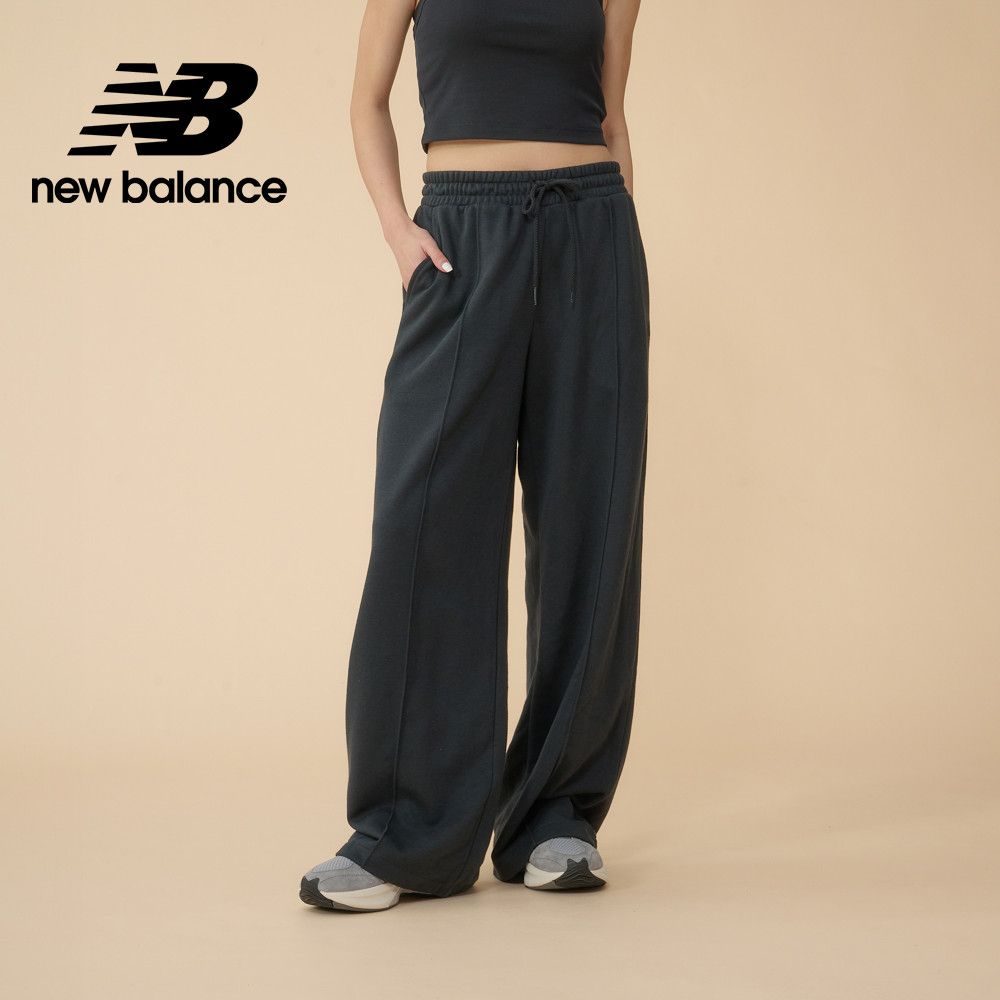 NEW BALANCE [New Balance]修身長腿棉質寬褲長褲_女性_黑色_WP43533BK