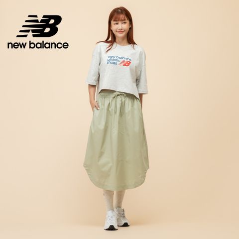 [New Balance]鬆緊抽繩長裙_女性_綠色_WK51551OVN