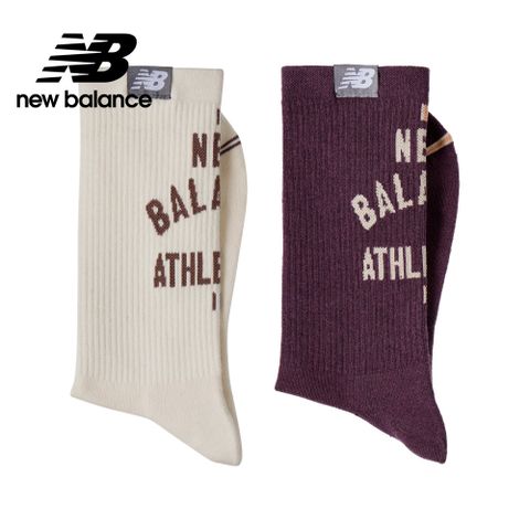 NEW BALANCE [New Balance]棉質中長襪二入組_中性_杏/紫_LAS43162AS3