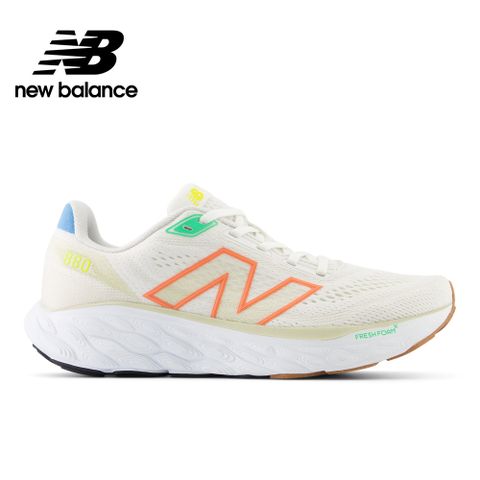 NEW BALANCE 慢跑鞋_奶白橘_女性_W880R14-D楦