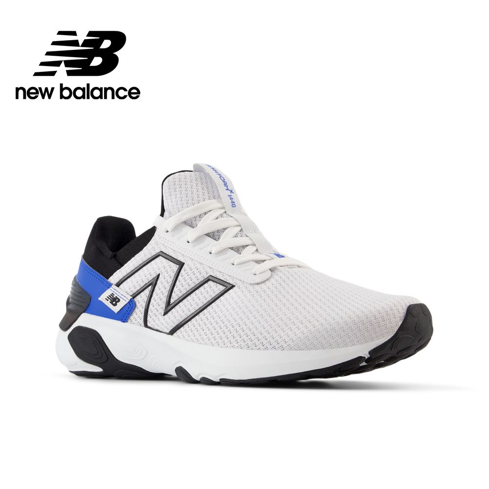 NEW BALANCE 慢跑鞋_白黑藍_男性_M1440RW1-2E楦