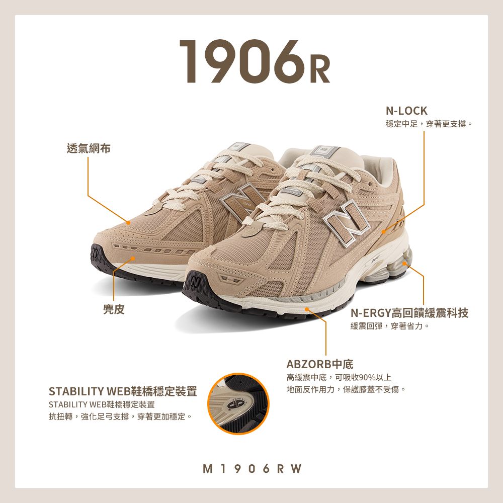 New Balance]復古鞋_中性_棕色_M1906RW-D楦- PChome 24h購物