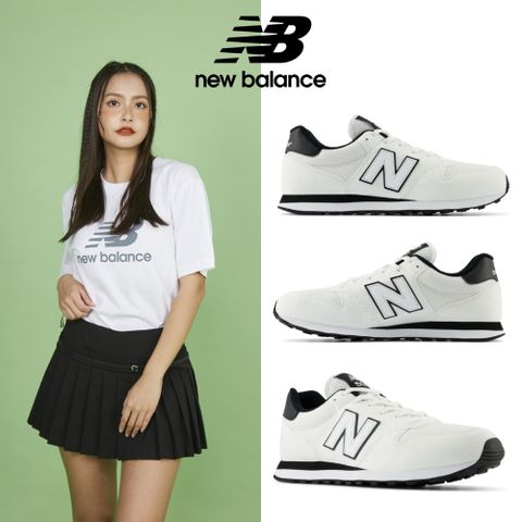 【New Balance】復古鞋_中性_白黑色_GM500UFO-D楦