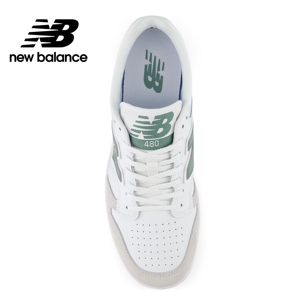 New Balance 紐巴倫 [New Balance]復古鞋_中性_白綠色_BB480LYG-D楦
