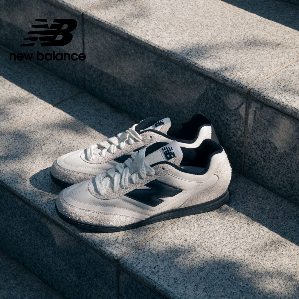 New Balance 紐巴倫 復古鞋_中性_白黑色_URC42NAL-D楦(附雙鞋帶：黑+白)