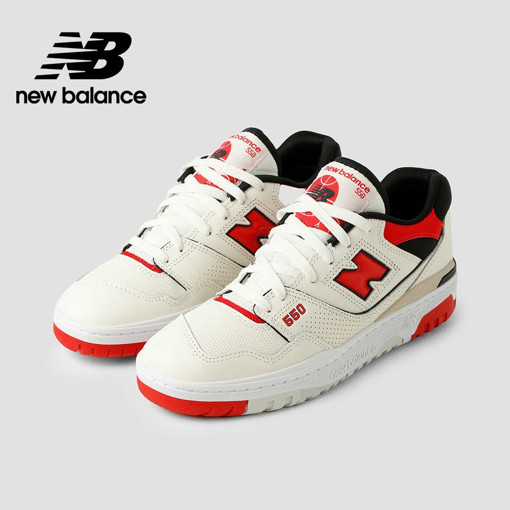 NEW BALANCE []復古鞋_中性_白紅色_BB550VTB-D楦