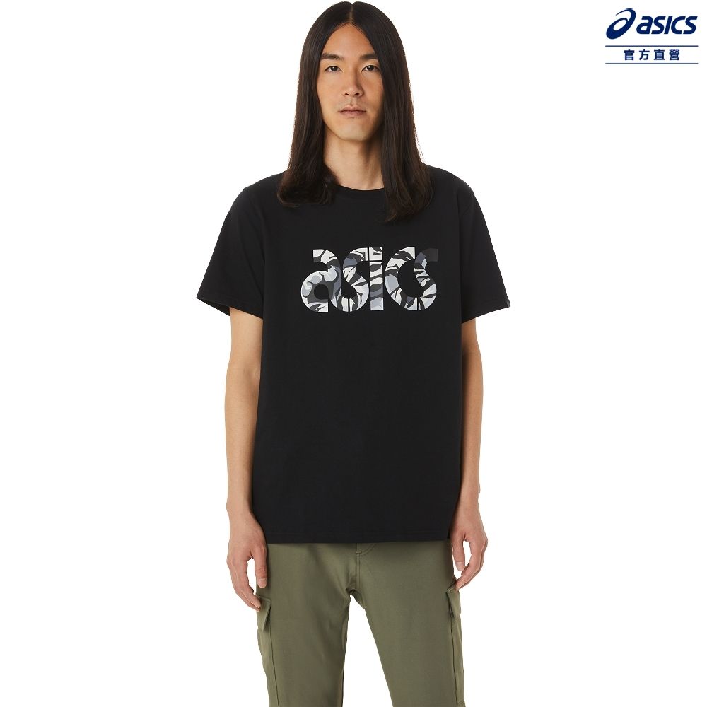 Asics 亞瑟士 LOGO圖案短袖上衣 男女中性款 運動休閒 服飾 2201A246-001