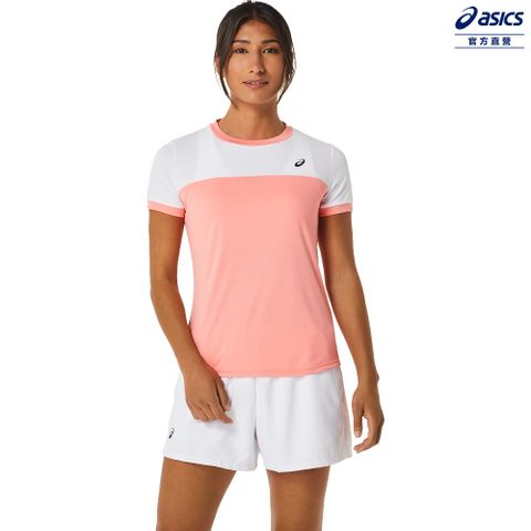 Asics 亞瑟士 女 短袖上衣 女款  網球 上衣 2042A262-701