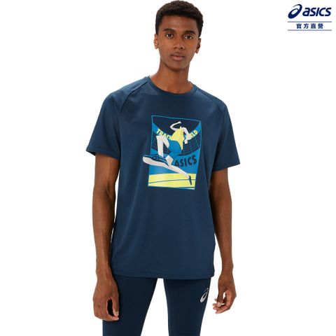 ASICS 亞瑟士 田徑短袖上衣 男款  田徑上衣 2091A689-410