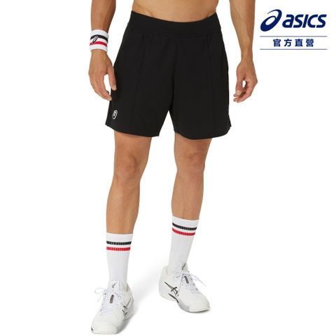 Asics 亞瑟士 針織織短褲 男款 亞洲版 網球下著 2041A290-001