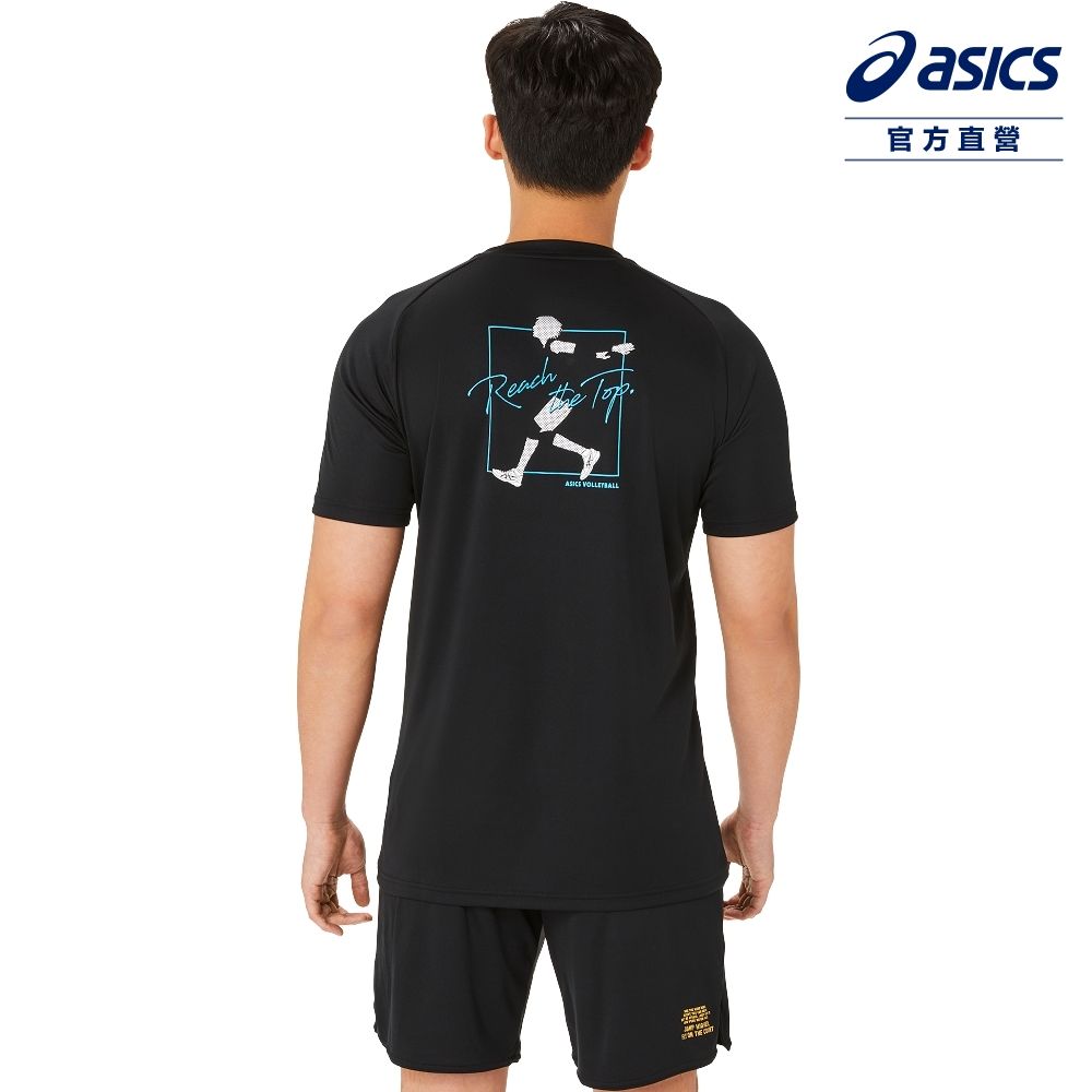 Asics 亞瑟士 短袖上衣 男女中性款 日本版 排球上衣 2053A192-001