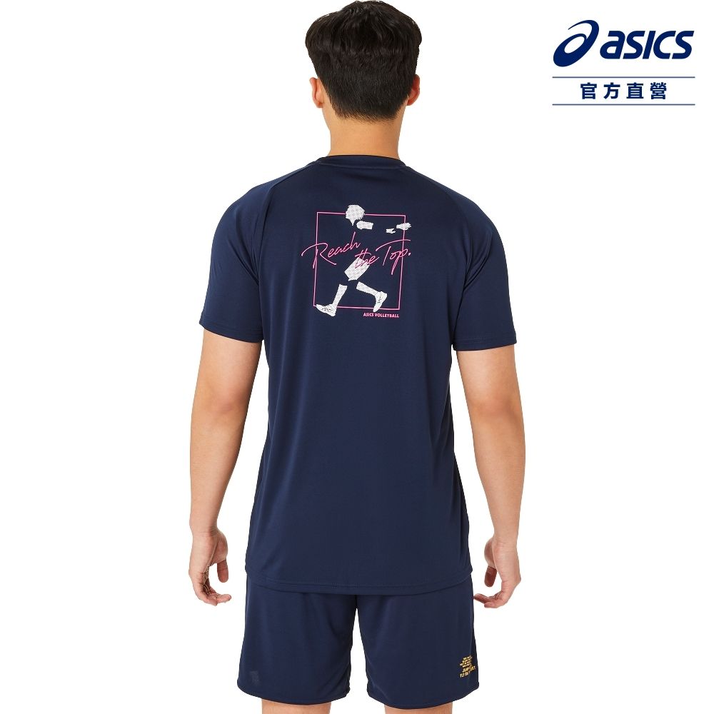 Asics 亞瑟士 短袖上衣 男女中性款 日本版 排球上衣 2053A192-400