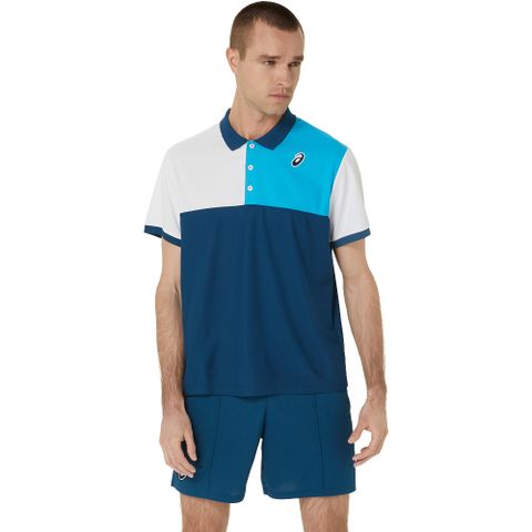 ASICS 亞瑟士 POLO衫 男款 海外版 網球上衣 2041A305-421