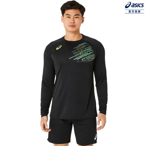 ASICS 亞瑟士 長袖上衣 男女中性款 日本版 排球上衣 2053A188-001