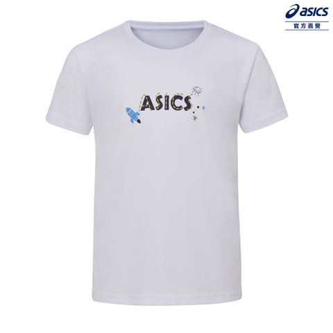 ASICS 亞瑟士 童 短袖上衣 男女中性款   亞洲版型 訓練上衣 2034A989-100