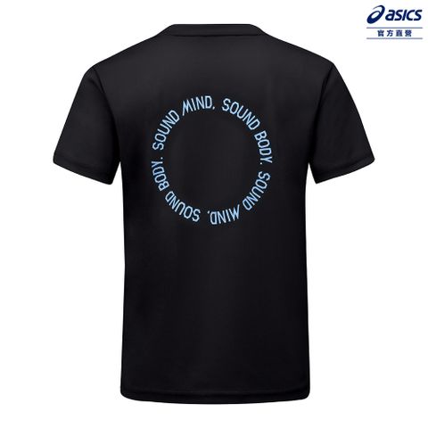 ASICS 亞瑟士 童 短袖上衣 男女中性款   亞洲版型 訓練上衣 2034B002-001