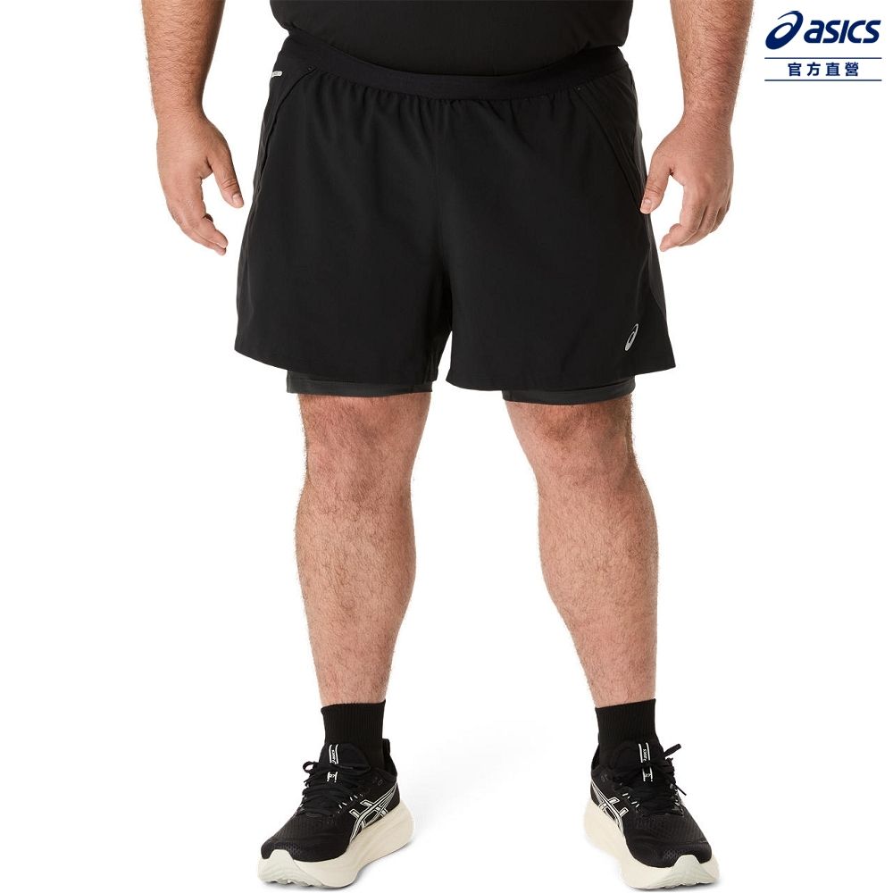 Asics 亞瑟士 ROAD 2IN1 5吋 短褲 男款 ACTIBREEZE 海外版型 跑步下著 2011D245-001