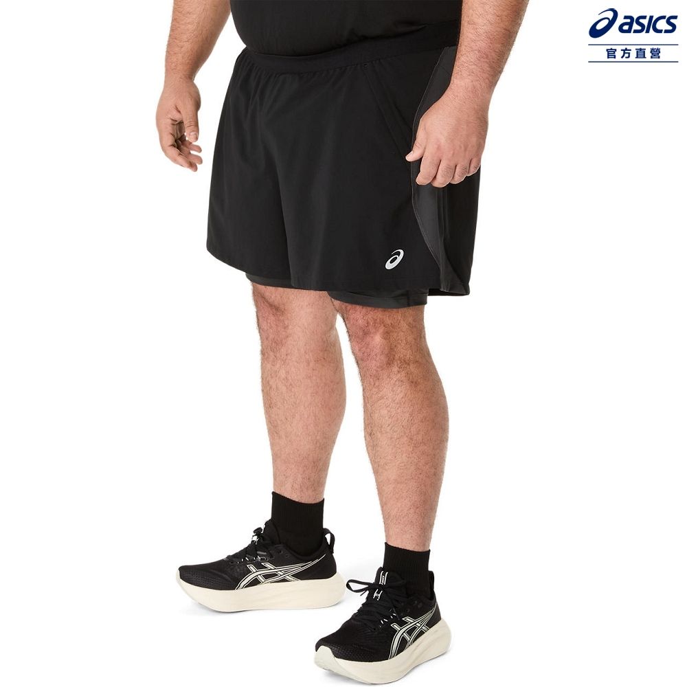 Asics 亞瑟士 ROAD 2IN1 5吋 短褲 男款 ACTIBREEZE 海外版型 跑步下著 2011D245-001