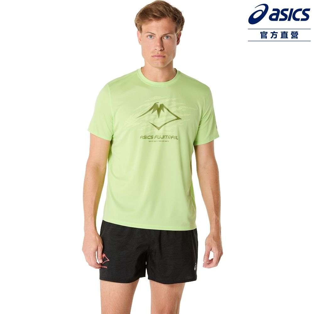 Asics 亞瑟士短袖上衣男款FUJITRAIL 海外版跑步上衣2011C981-300