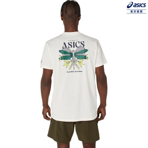 ASICS 亞瑟士 短袖上衣 男款 海外版 網球上衣 2041A351-100