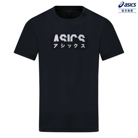 ASICS 亞瑟士 短袖上衣 男款 KATAKANA 亞洲版 跑步上衣 2011D491-001